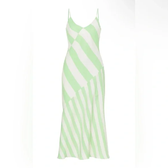 Saunders Mint Imman Striped Dress - Picture 1 of 9